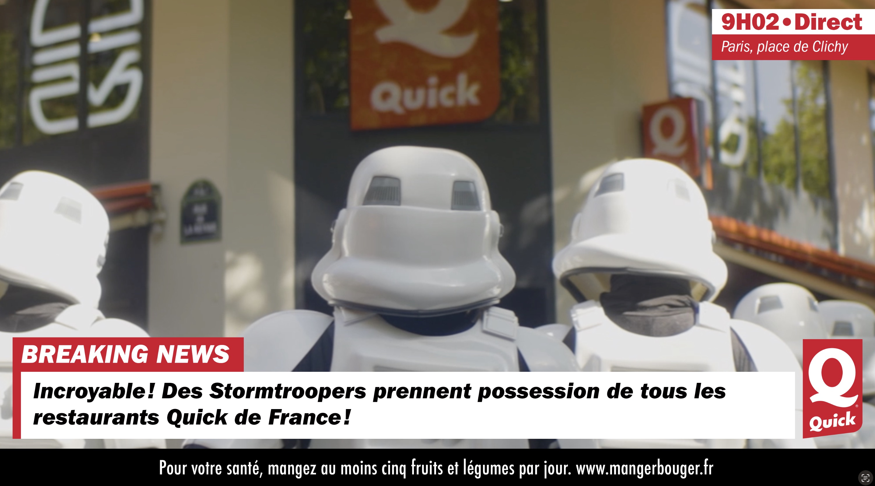Stormtroopers devant un Quick